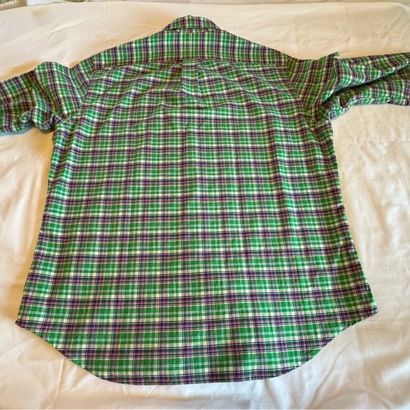Ralph Lauren Men’s XL LongSleeve Plaid ButtonDown Shirt Green, Navy, Pink, White - Picture 3 of 8